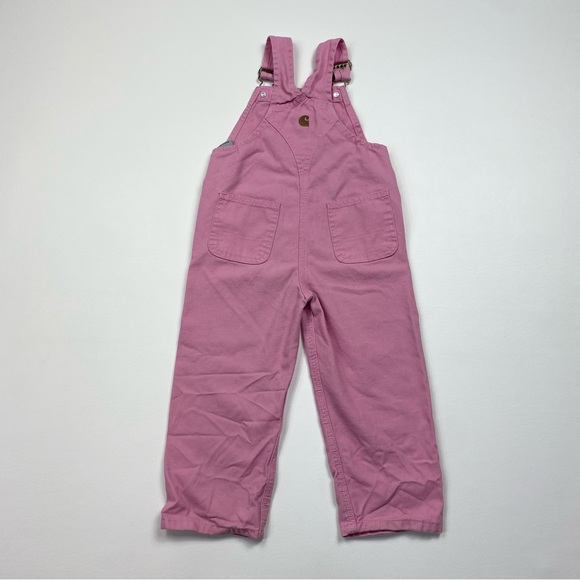 Girl’s/Toddler Carhartt One-Piece 1pc Canvas Bib Overalls Size 3T - Picture 5 of 5